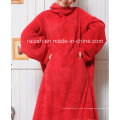 Hochwertige Solid Color Coral Fleece Snuggie für Erwachsene